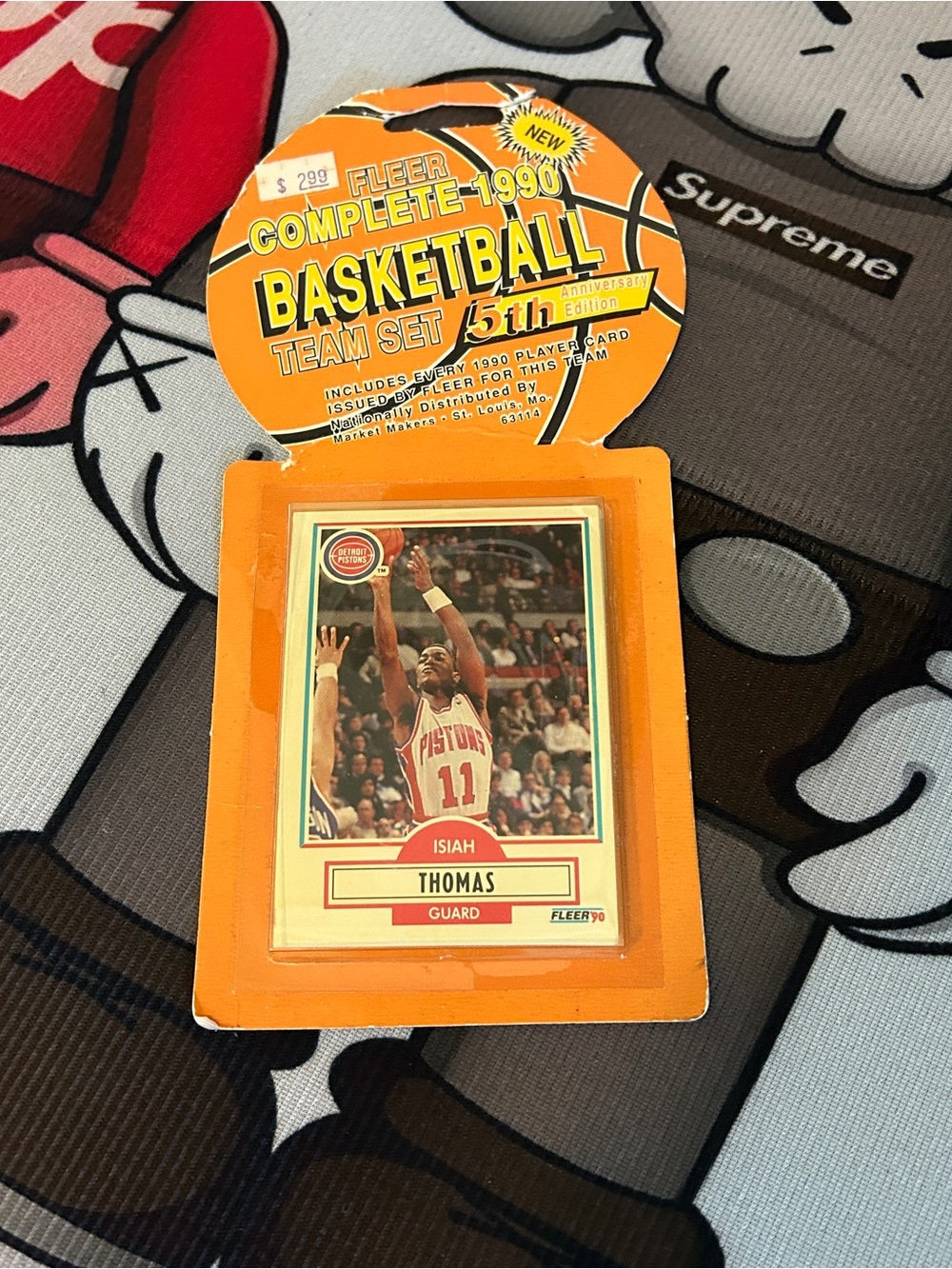 1990 Complete Detroit Pistons Basketball Team Set - Orange Packaging